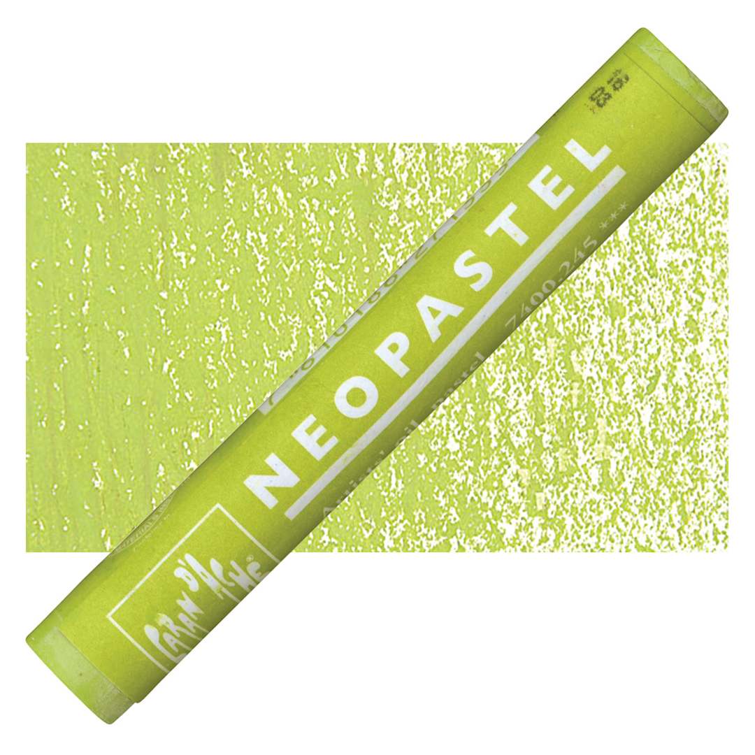Open in modal - Caran d'Ache Neopastel - Light Olive pastel and swatch