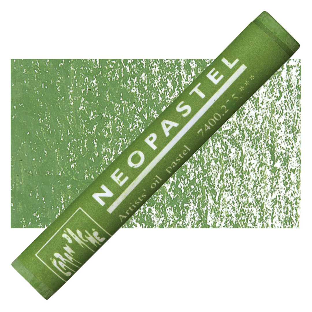 Open in modal - Caran d'Ache Neopastel - Moss Green pastel and swatch