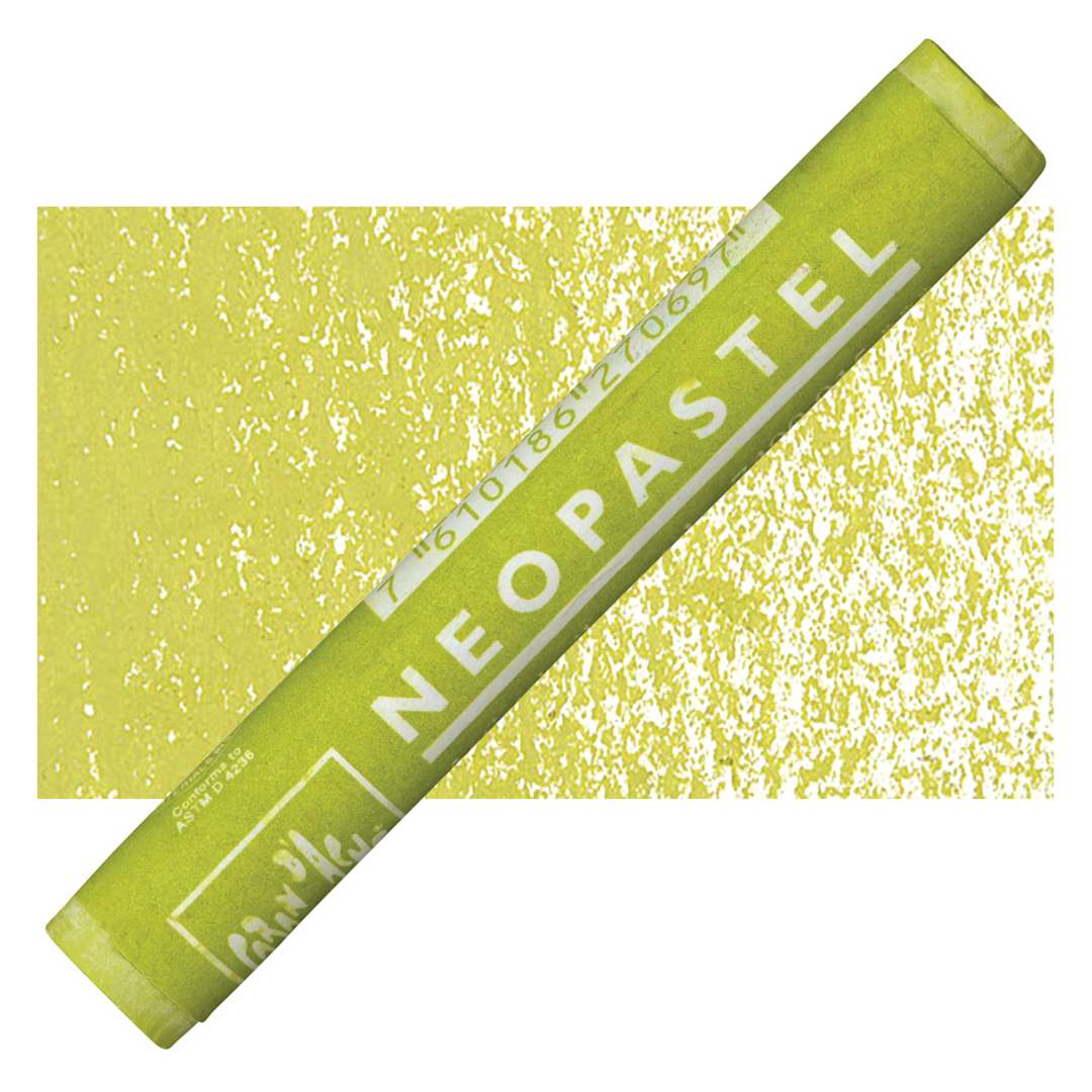 Open in modal - Caran d'Ache Neopastel - Olive Yellow pastel and swatch