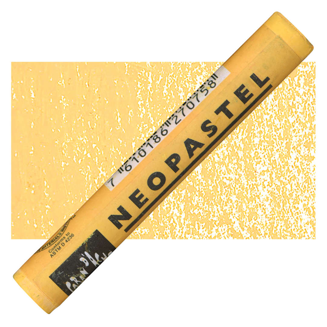 Open in modal - Caran d'Ache Neopastel - Orangish Yellow pastel and swatch