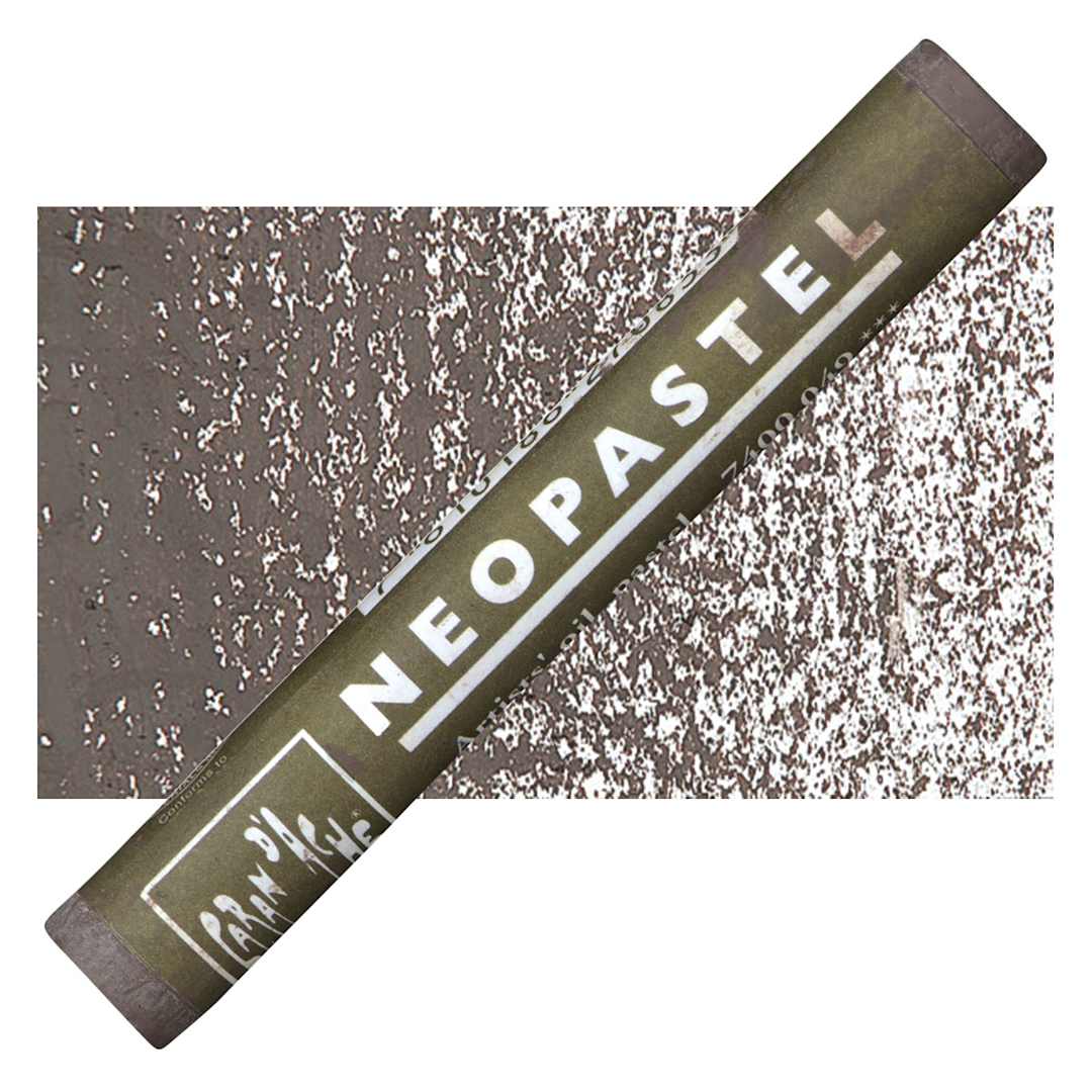 Open in modal - Caran d'Ache Neopastel - Raw Umber pastel and swatch