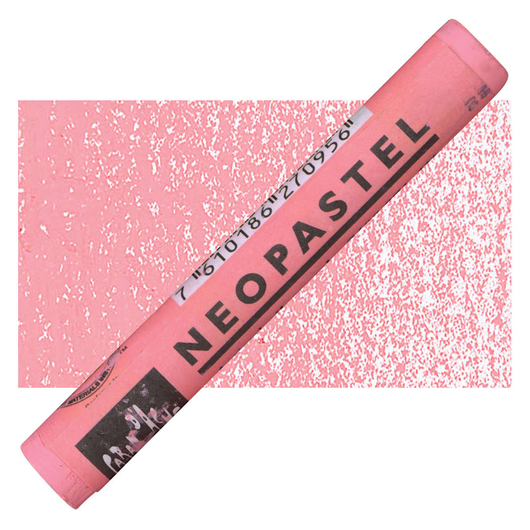 Open in modal - Caran d'Ache Neopastel - Salmon Pink pastel and swatch