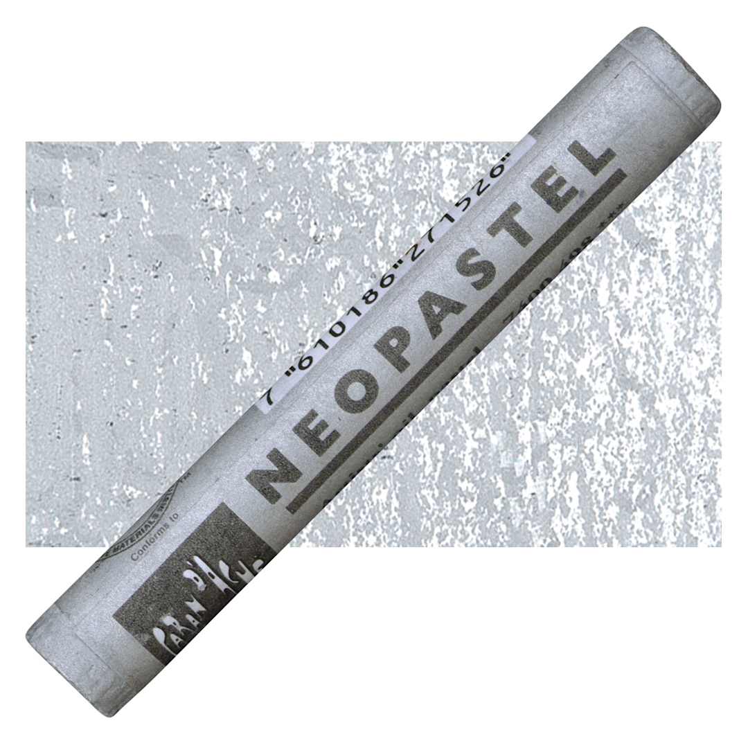 Open in modal - Caran d'Ache Neopastel - Silver pastel and swatch