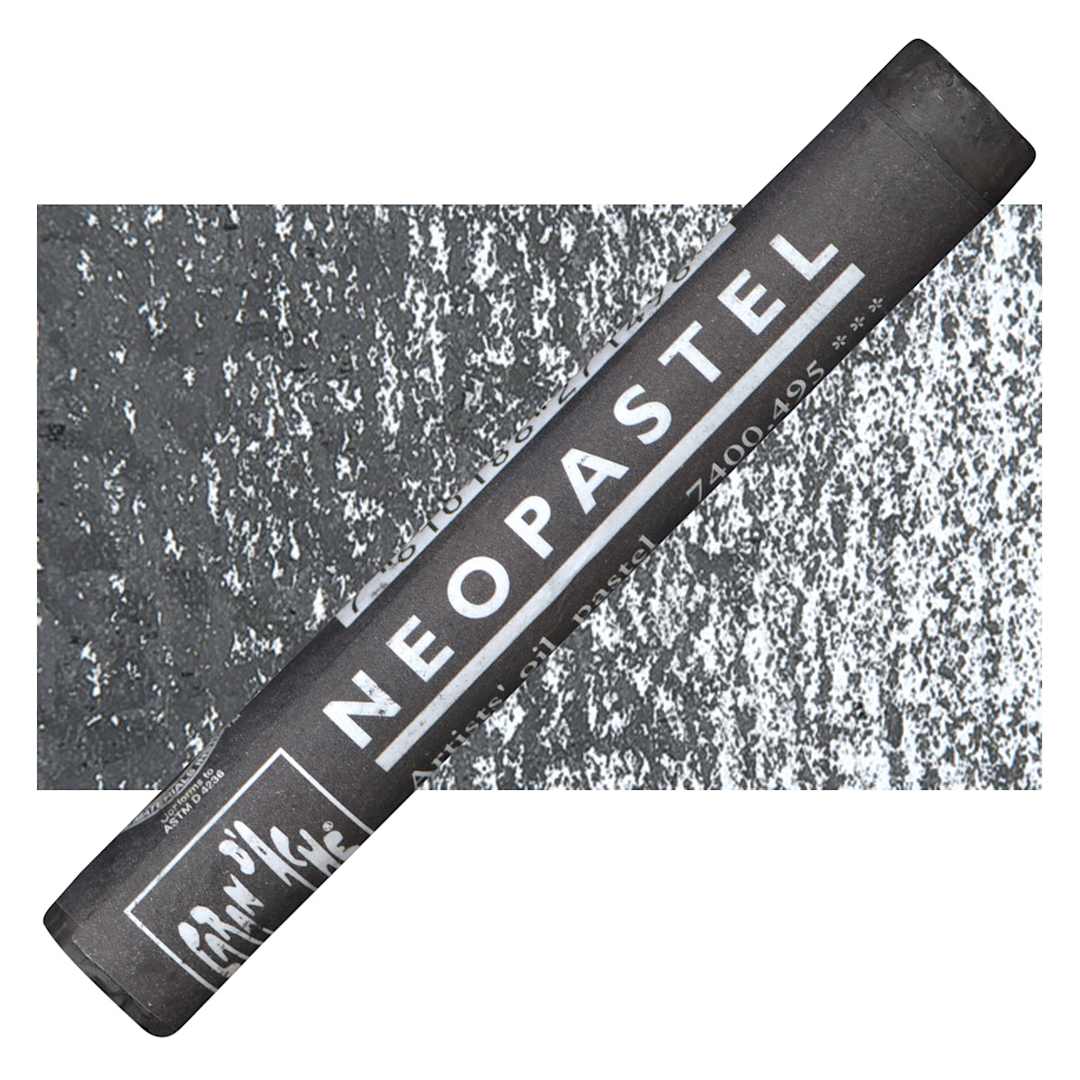 Open in modal - Caran d'Ache Neopastel - Slate Gray pastel and swatch