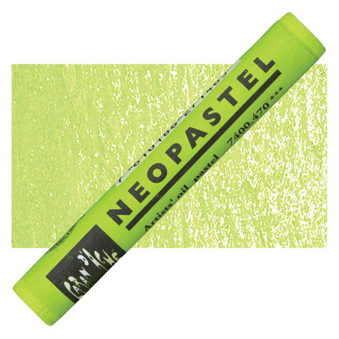 Open in modal - Caran d'Ache Neopastel - Spring Green pastel and swatch