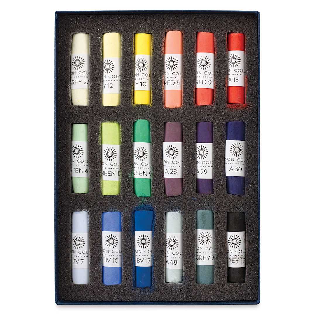 Open in modal - Unison Handmade Pastel Set - Starter Colors, Set of 18, Full Stick (set contents)