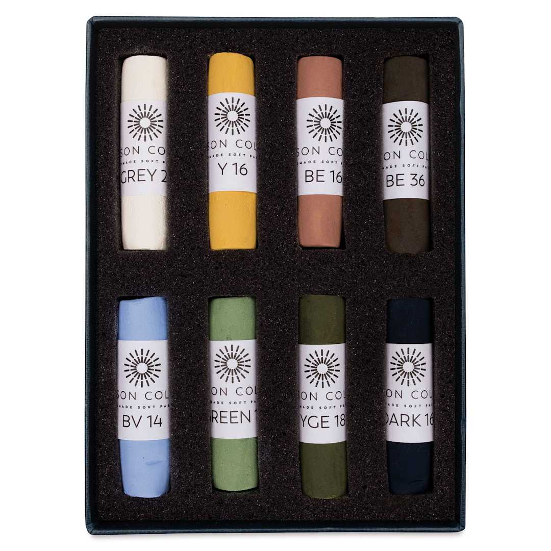 Open in modal - Unison Handmade Pastels - Landscape Colors, Set of 8 (set contents)