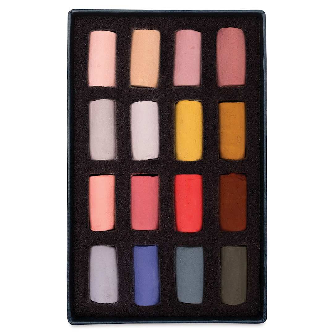 Open in modal - Unison Handmade Pastels - Portrait Colors, Half Stick, Set of 16 (set contents)
