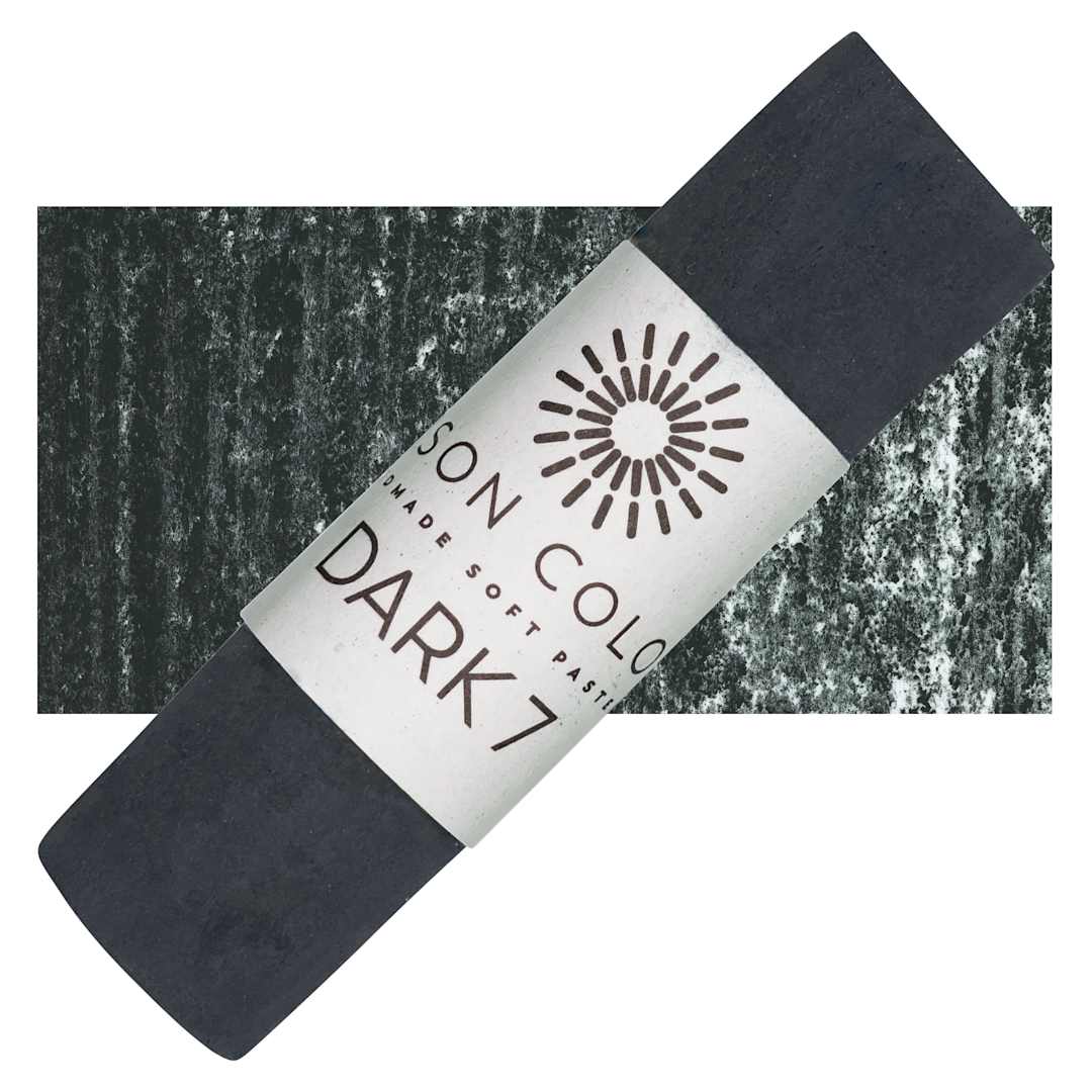 Open in modal - Unison Handmade Pastel - Dark 7 pastel and swatch