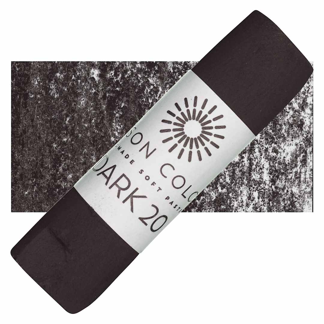 Open in modal - Unison Handmade Pastel - Dark 20 pastel and swatch