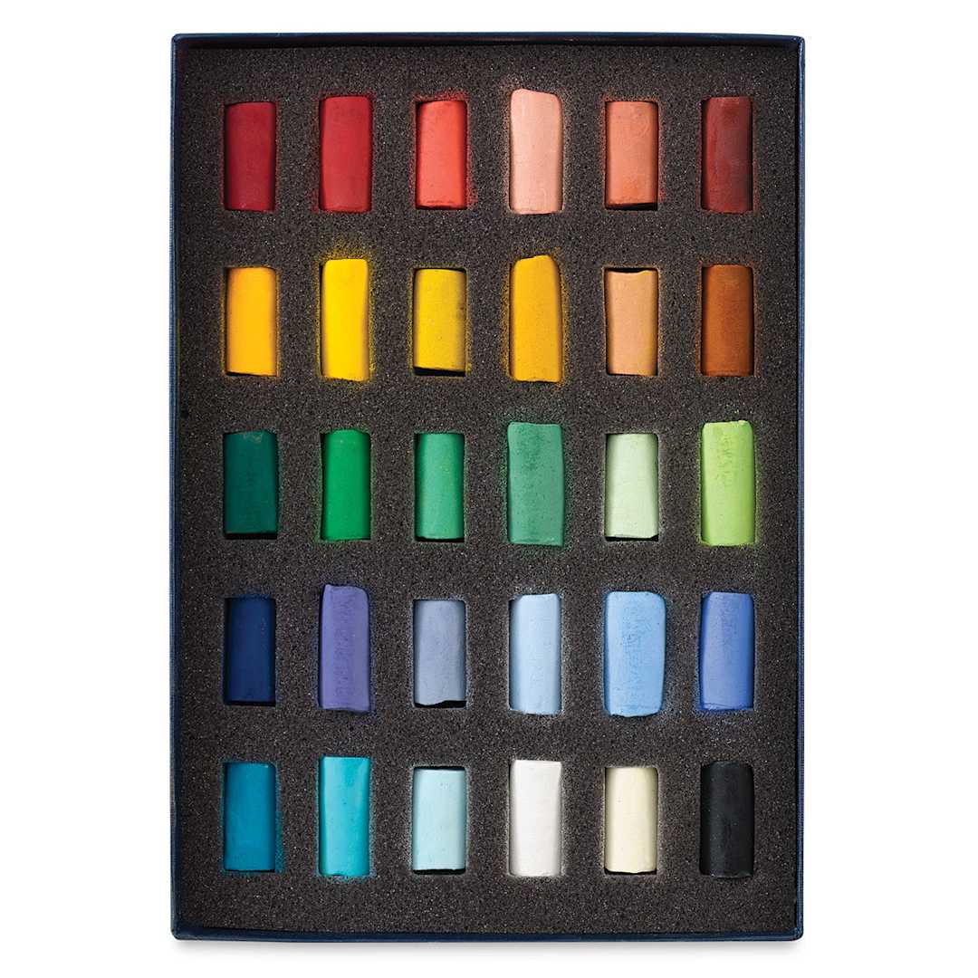 Open in modal - Unison Handmade Pastels - Assorted Colors, Set of 30, Half Stick (set contents)
