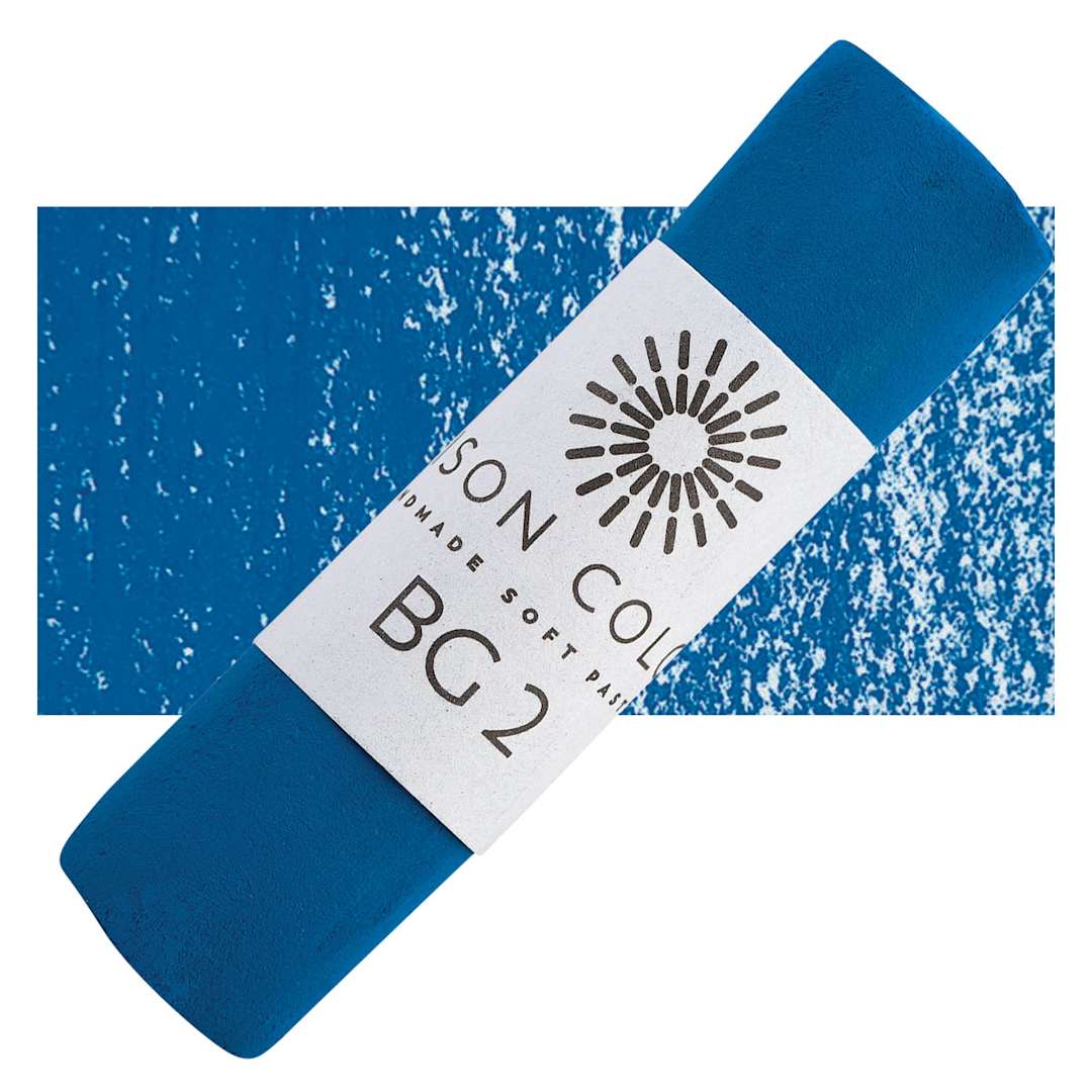 Open in modal - Unison Handmade Pastel - Blue Green 2 pastel and swatch