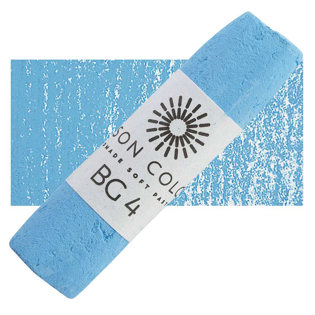 Open in modal - Unison Handmade Pastel - Blue Green 4 pastel and swatch