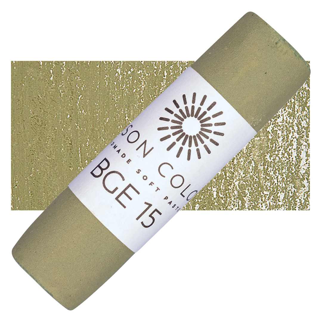 Open in modal - Unison Handmade Pastel - Blue Green Earth 15 pastel and swatch