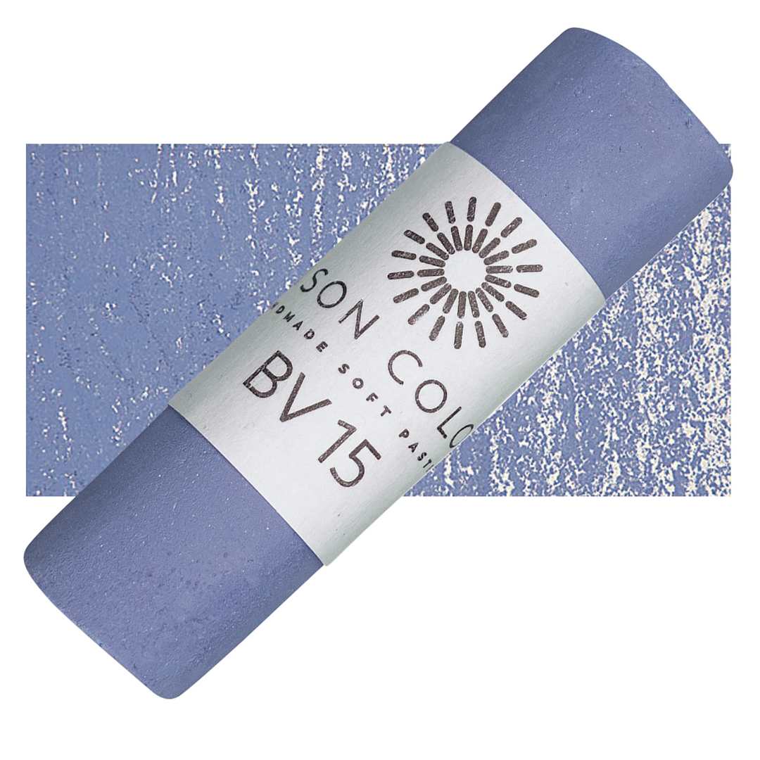 Open in modal - Unison Handmade Pastel - Blue Violet 15 pastel and swatch