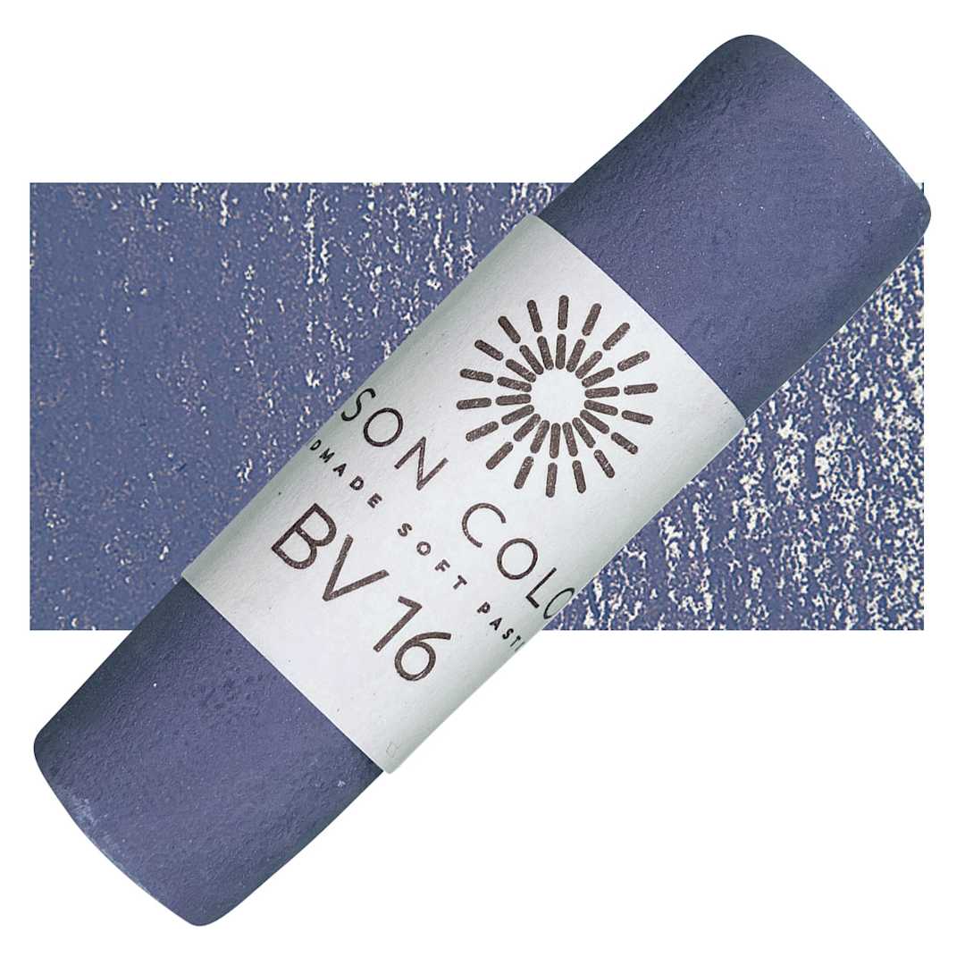 Open in modal - Unison Handmade Pastel - Blue Violet 16 pastel and swatch