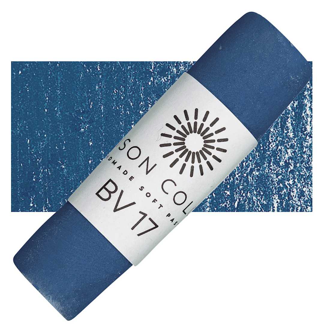 Open in modal - Unison Handmade Pastel - Blue Violet 17 pastel and swatch