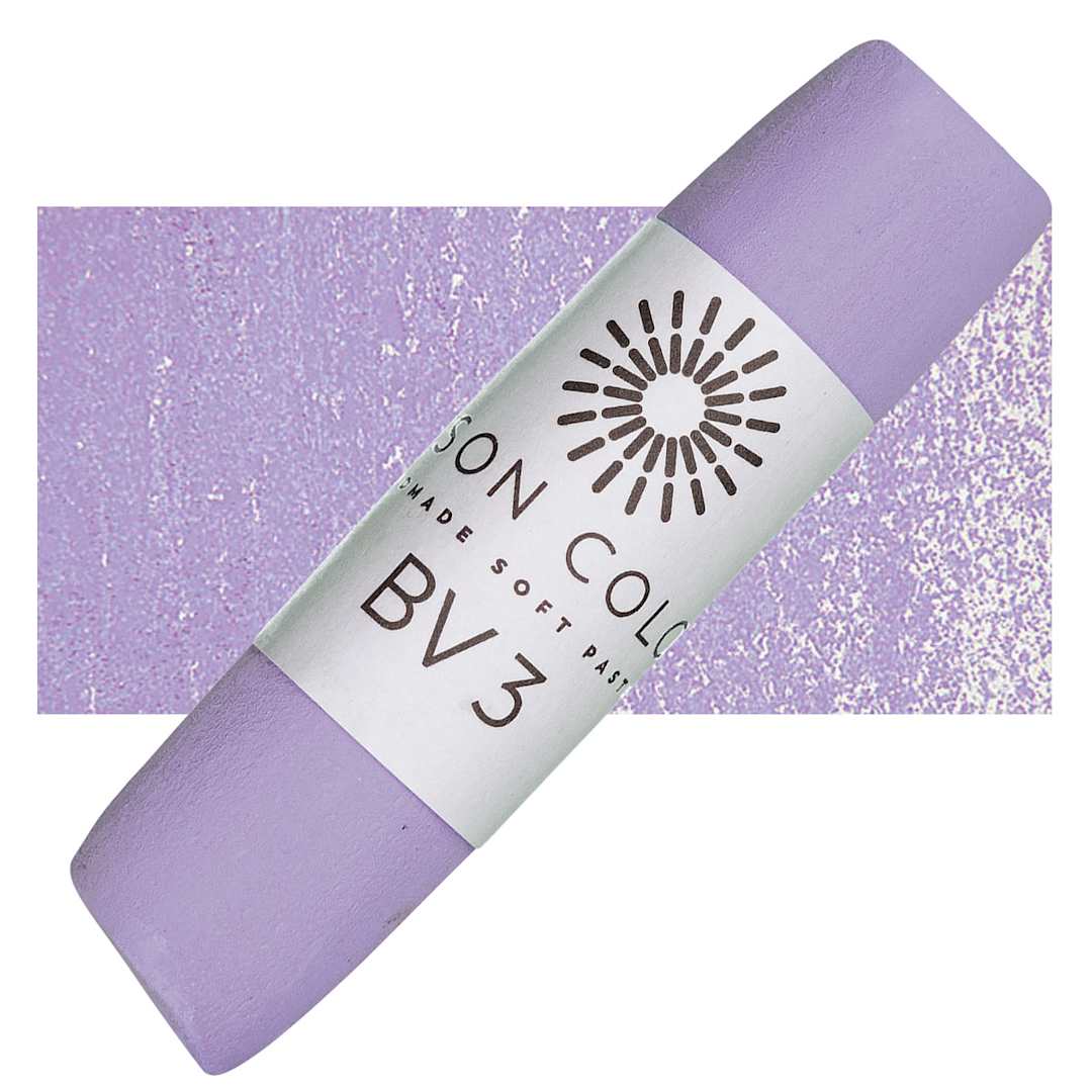 Open in modal - Unison Handmade Pastel - Blue Violet 3 pastel and swatch