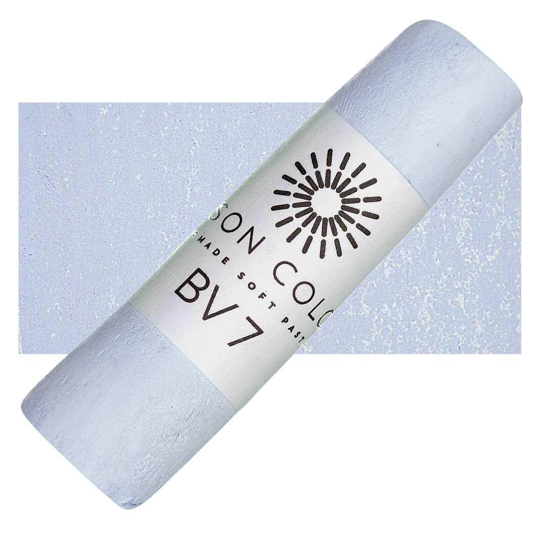 Open in modal - Unison Handmade Pastel - Blue Violet 7 pastel and swatch