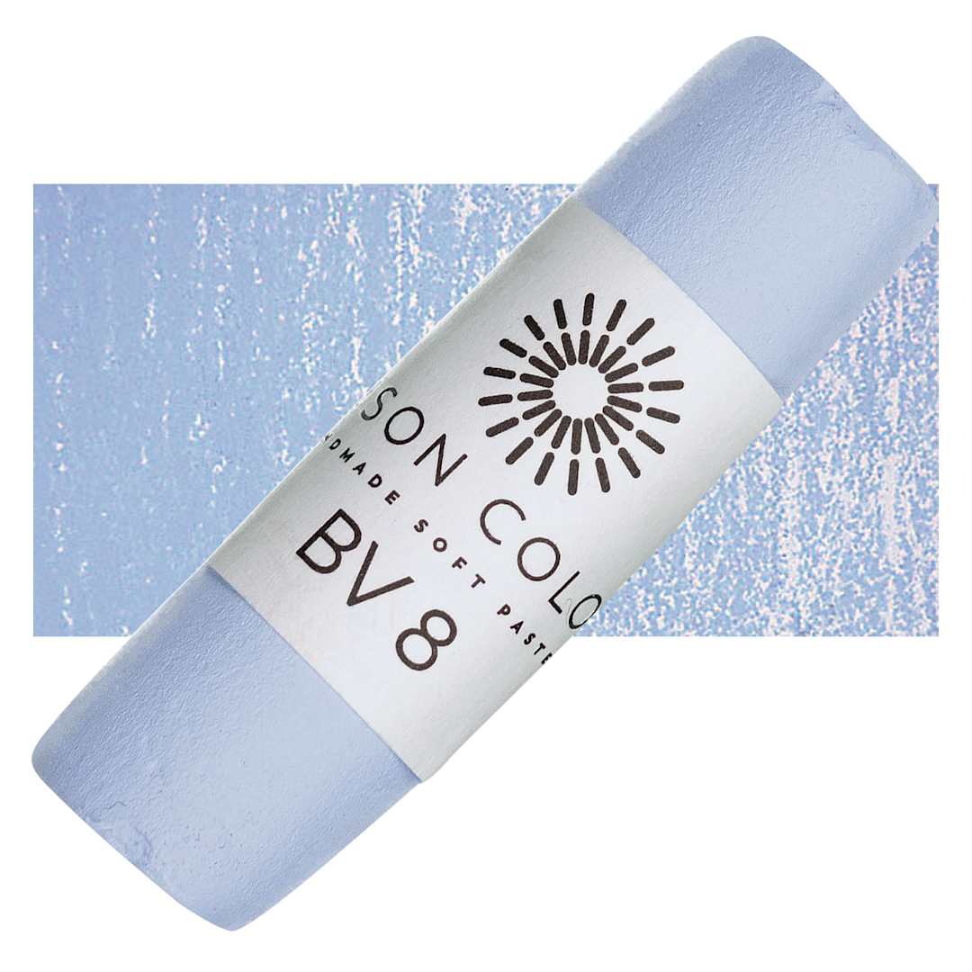 Open in modal - Unison Handmade Pastel - Blue Violet 8 pastel and swatch