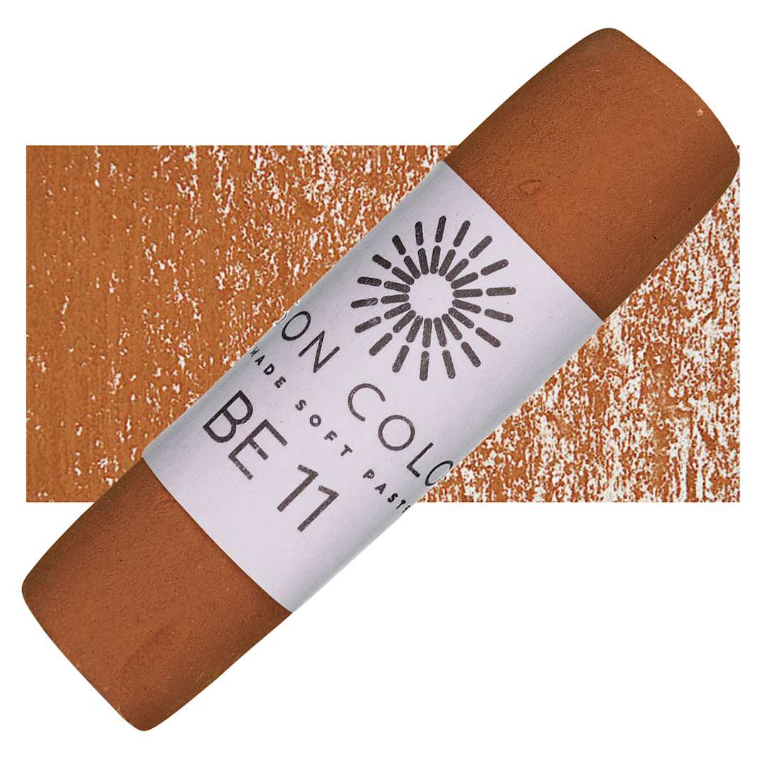 Open in modal - Unison Handmade Pastel - Brown Earth 11 pastel and swatch