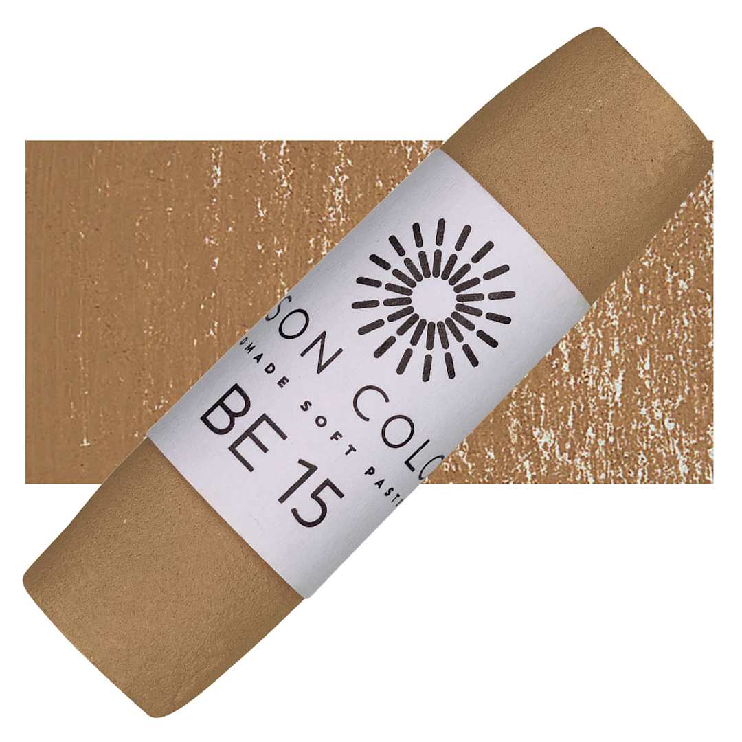 Open in modal - Unison Handmade Pastel - Brown Earth 15 pastel and swatch