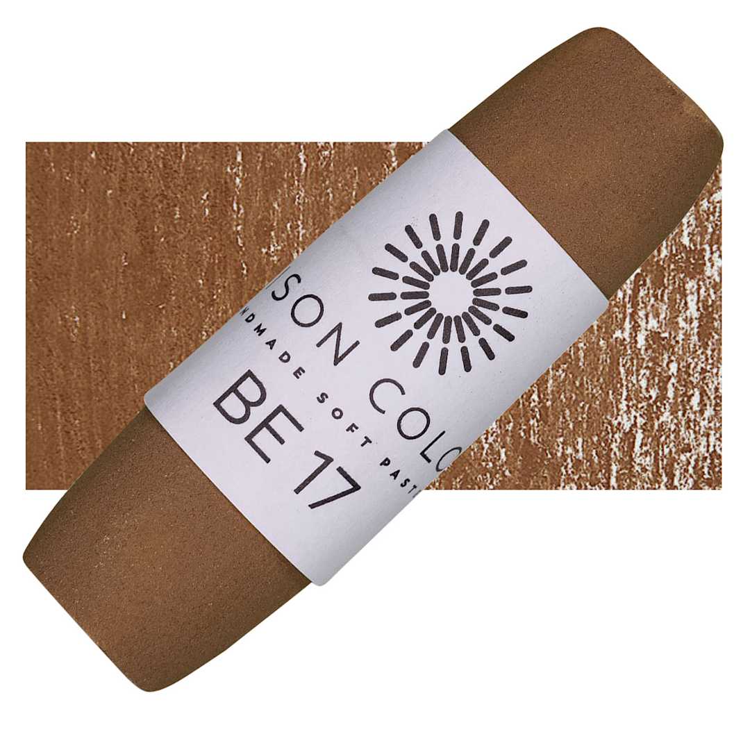 Open in modal - Unison Handmade Pastel - Brown Earth 17 pastel and swatch