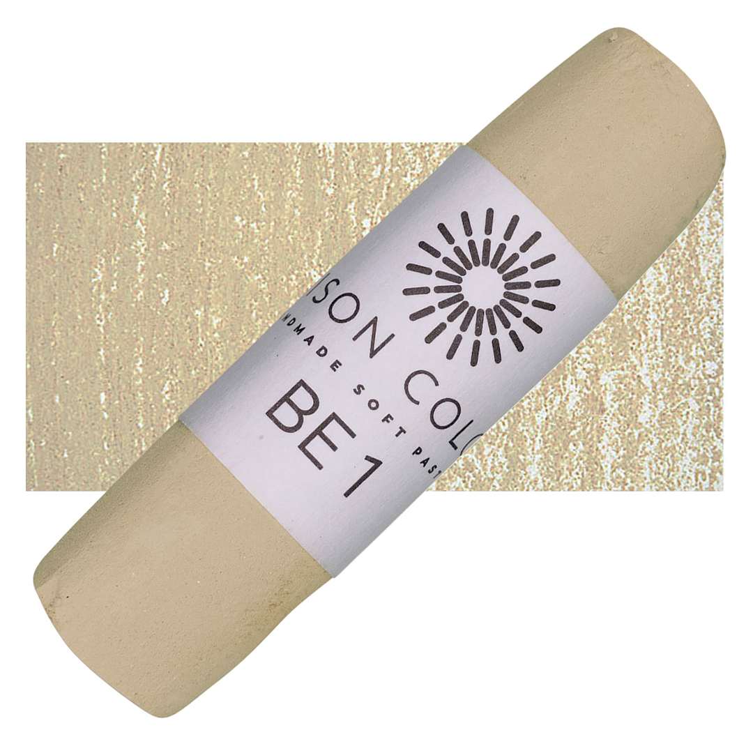 Open in modal - Unison Handmade Pastel - Brown Earth 1 pastel and swatch