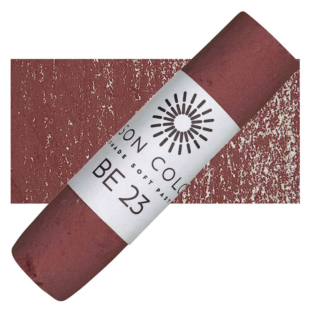 Open in modal - Unison Handmade Pastel - Brown Earth 23 pastel and swatch