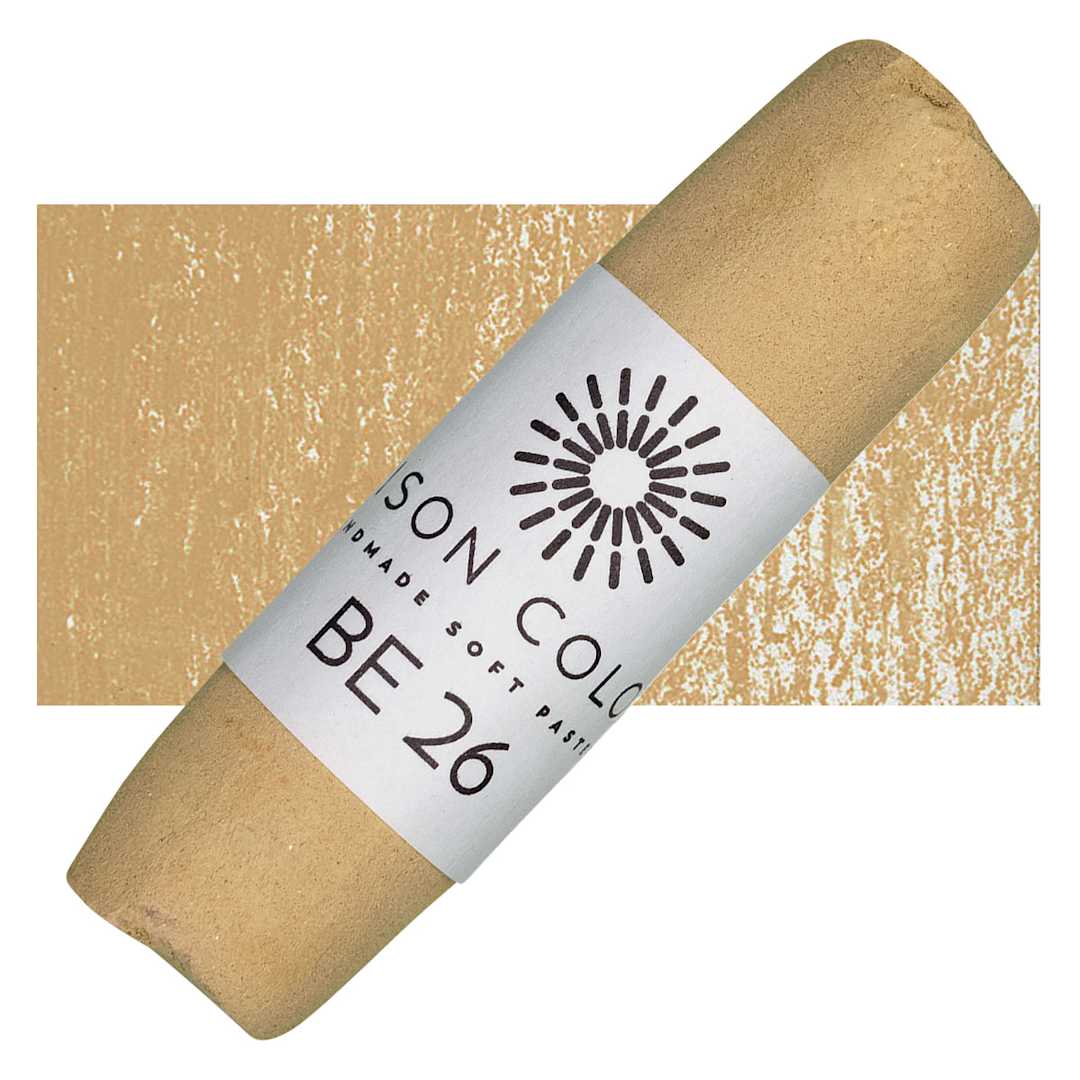 Open in modal - Unison Handmade Pastel - Brown Earth 26 pastel and swatch