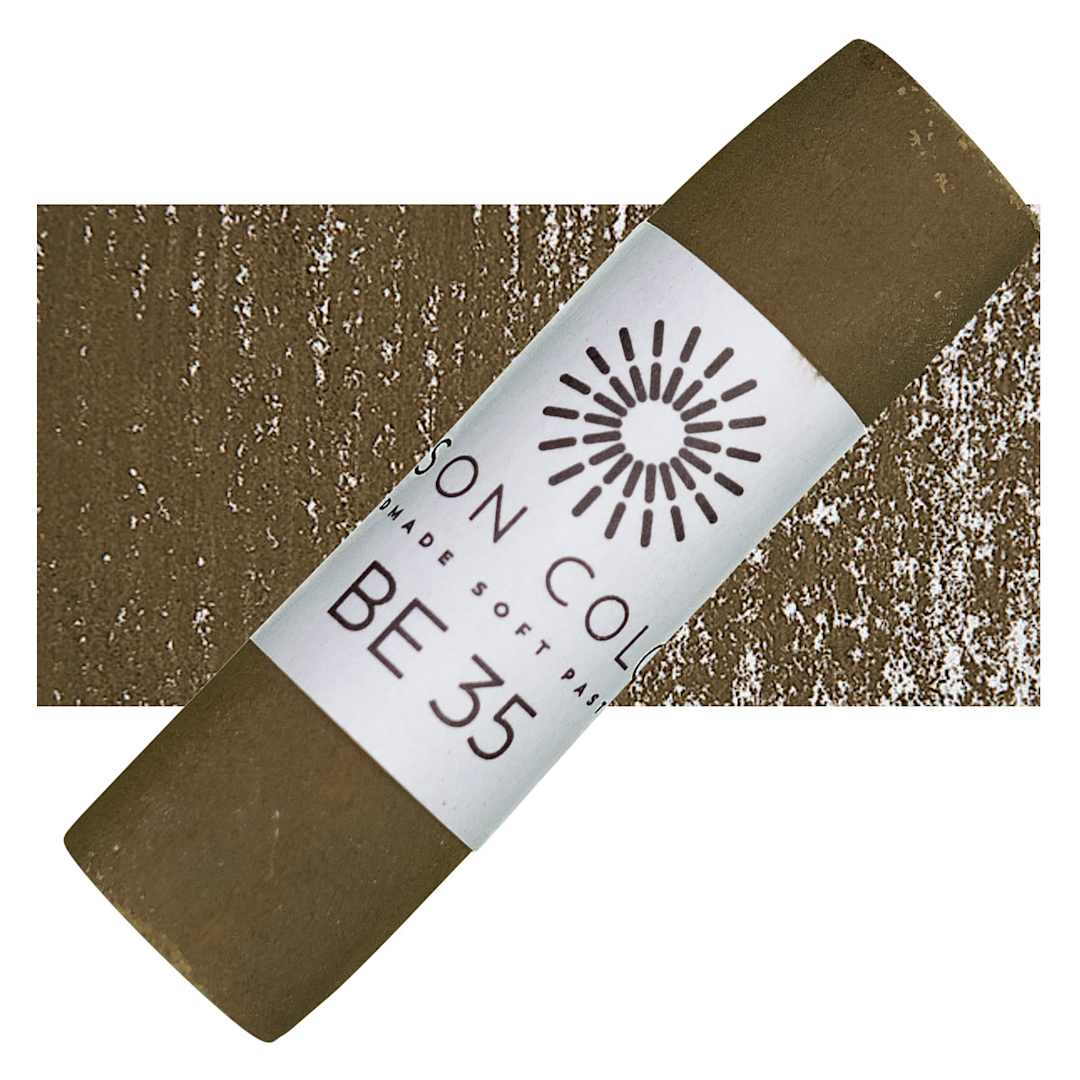 Open in modal - Unison Handmade Pastel - Brown Earth 35 pastel and swatch