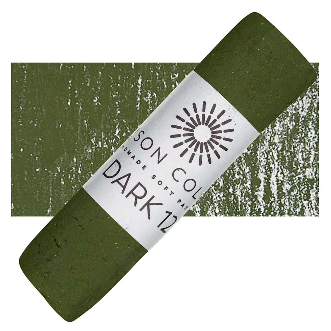 Open in modal - Unison Handmade Pastel - Dark 12 pastel and swatch