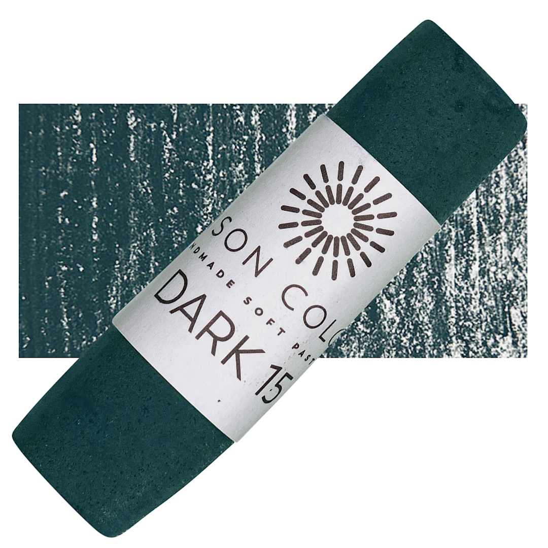 Open in modal - Unison Handmade Pastel - Dark 15 pastel and swatch