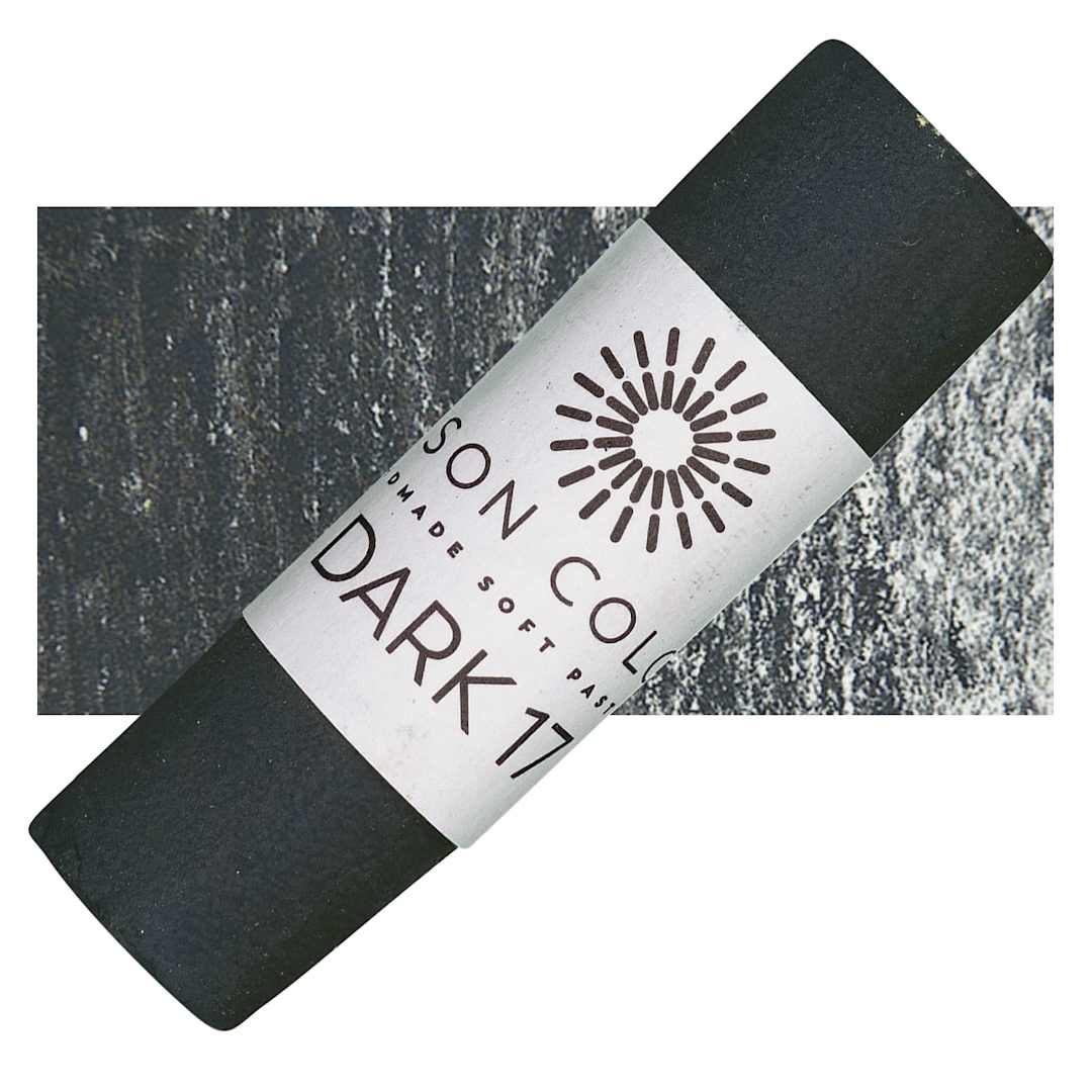 Open in modal - Unison Handmade Pastel - Dark 17 pastel and swatch