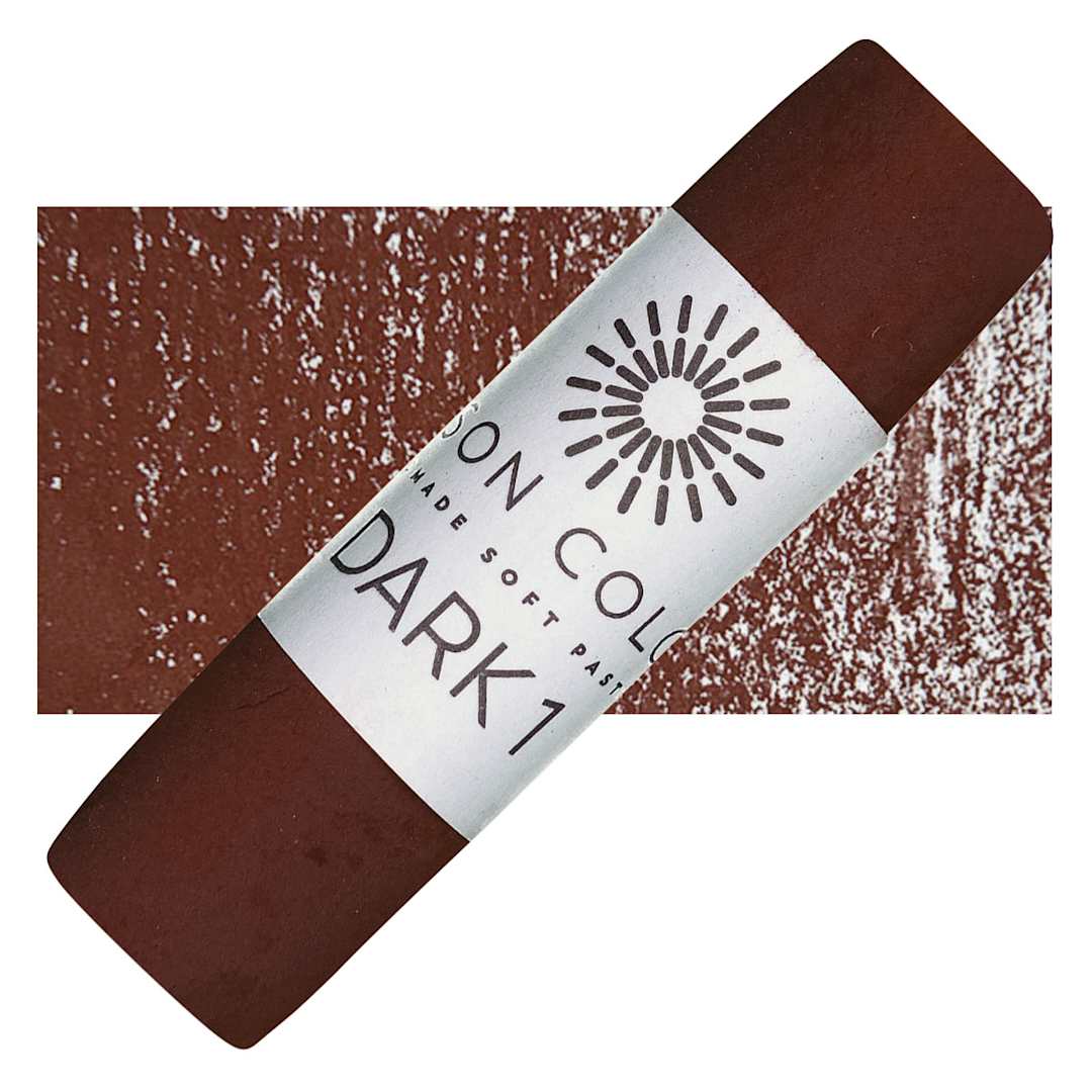 Open in modal - Unison Handmade Pastel - Dark 1 pastel and swatch