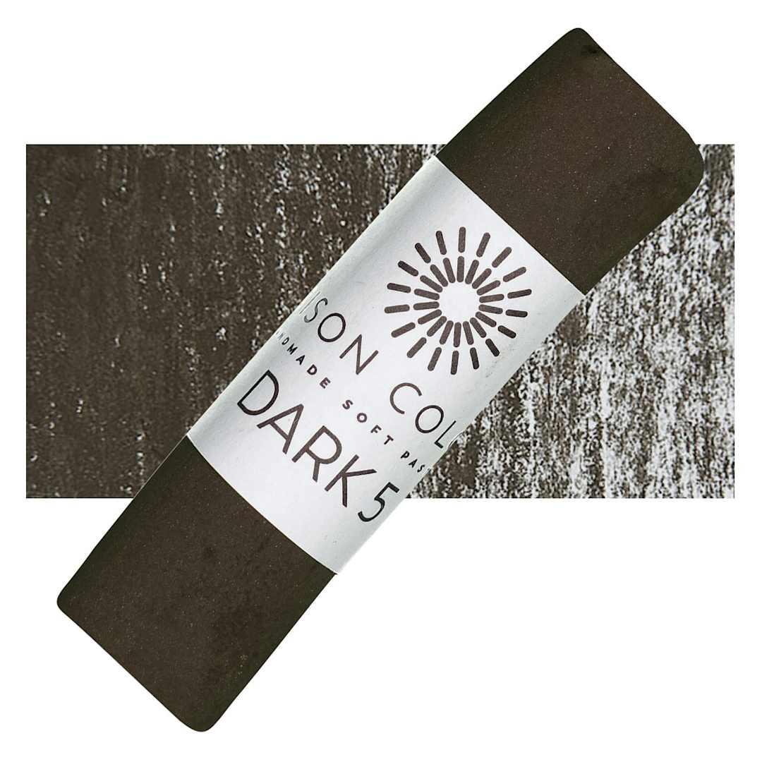 Open in modal - Unison Handmade Pastel - Dark 5 pastel and swatch