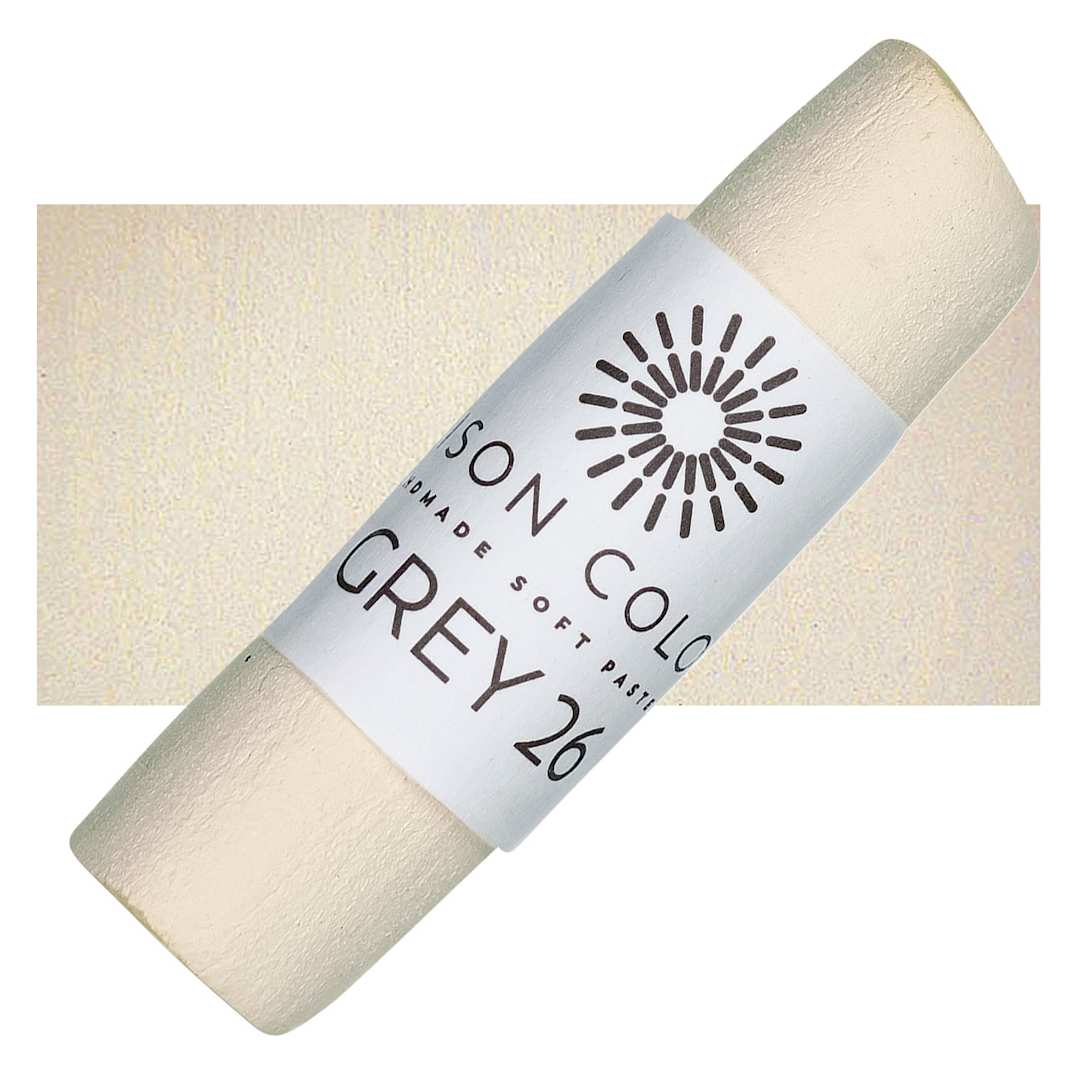 Open in modal - Unison Handmade Pastel - Gray 26 pastel and swatch