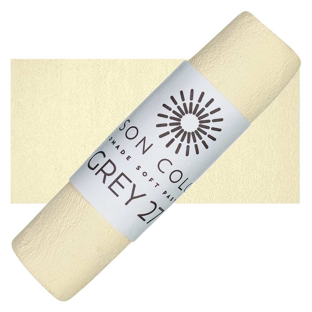 Open in modal - Unison Handmade Pastel - Gray 27 pastel and swatch