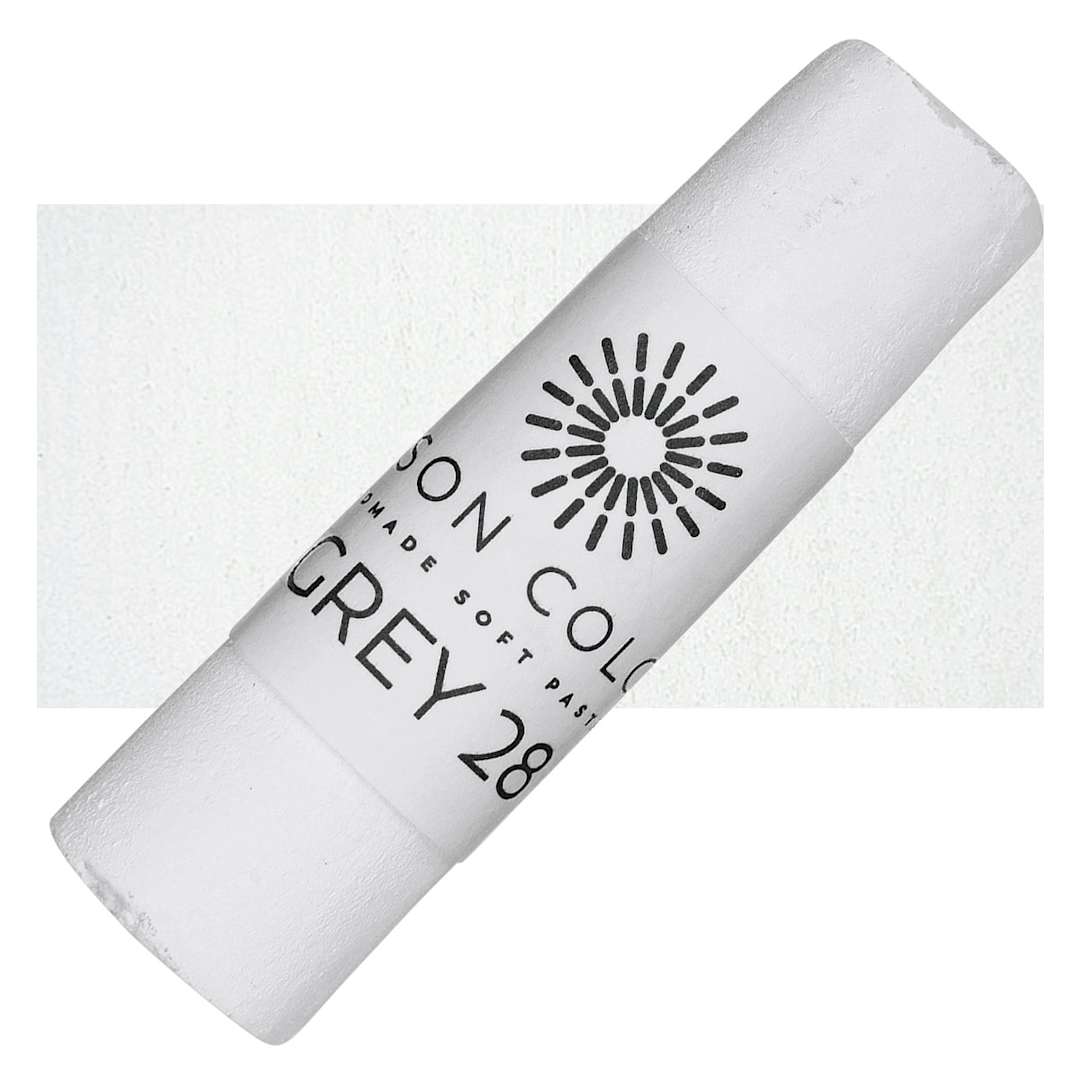 Open in modal - Unison Handmade Pastel - Gray 28 pastel and swatch