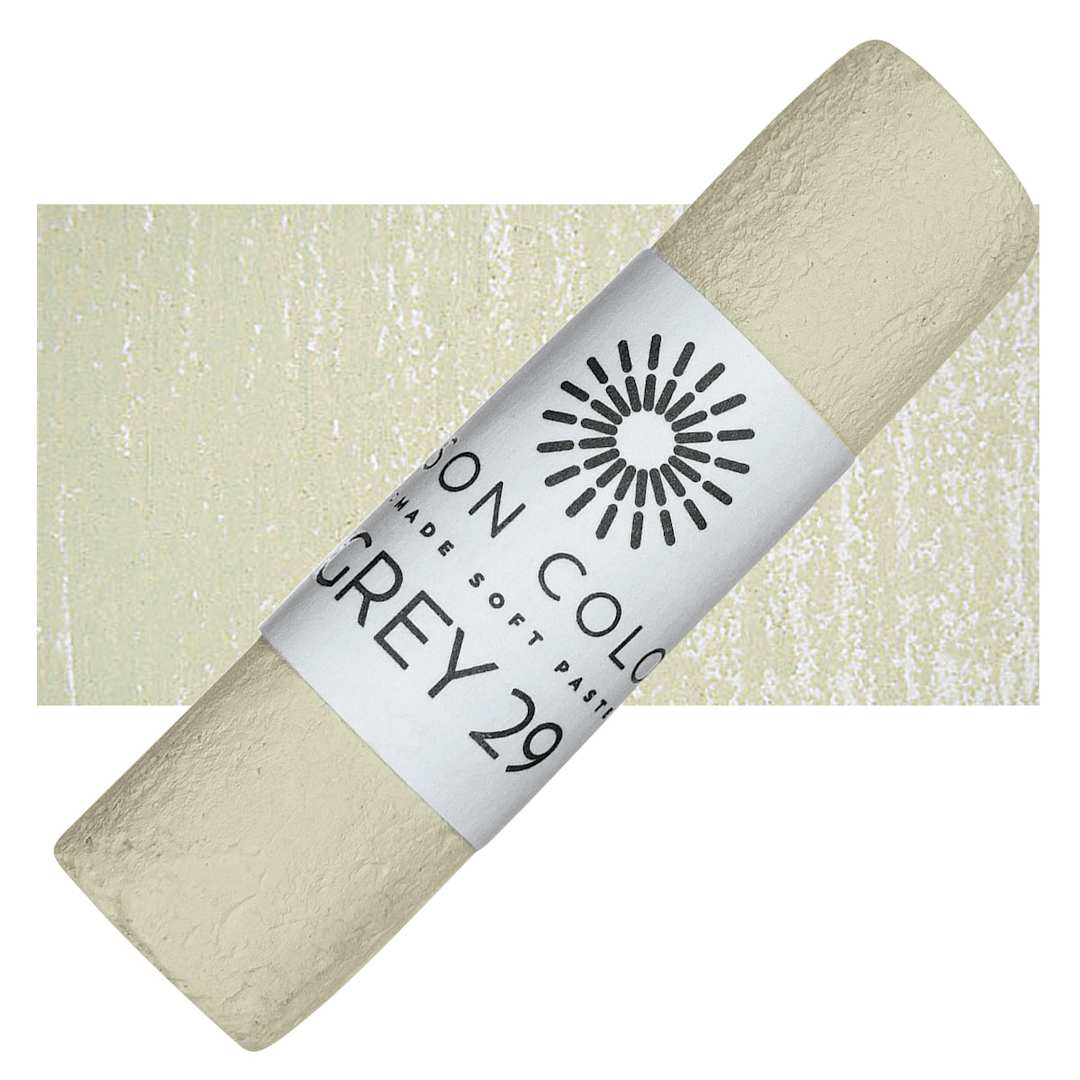 Open in modal - Unison Handmade Pastel - Gray 29 pastel and swatch