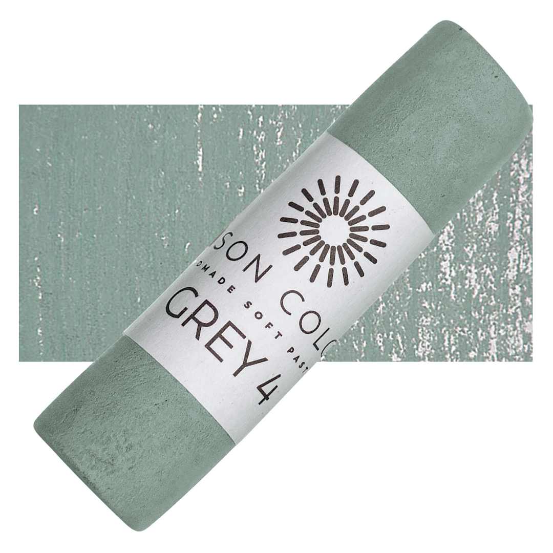 Open in modal - Unison Handmade Pastel - Gray 4 pastel and swatch