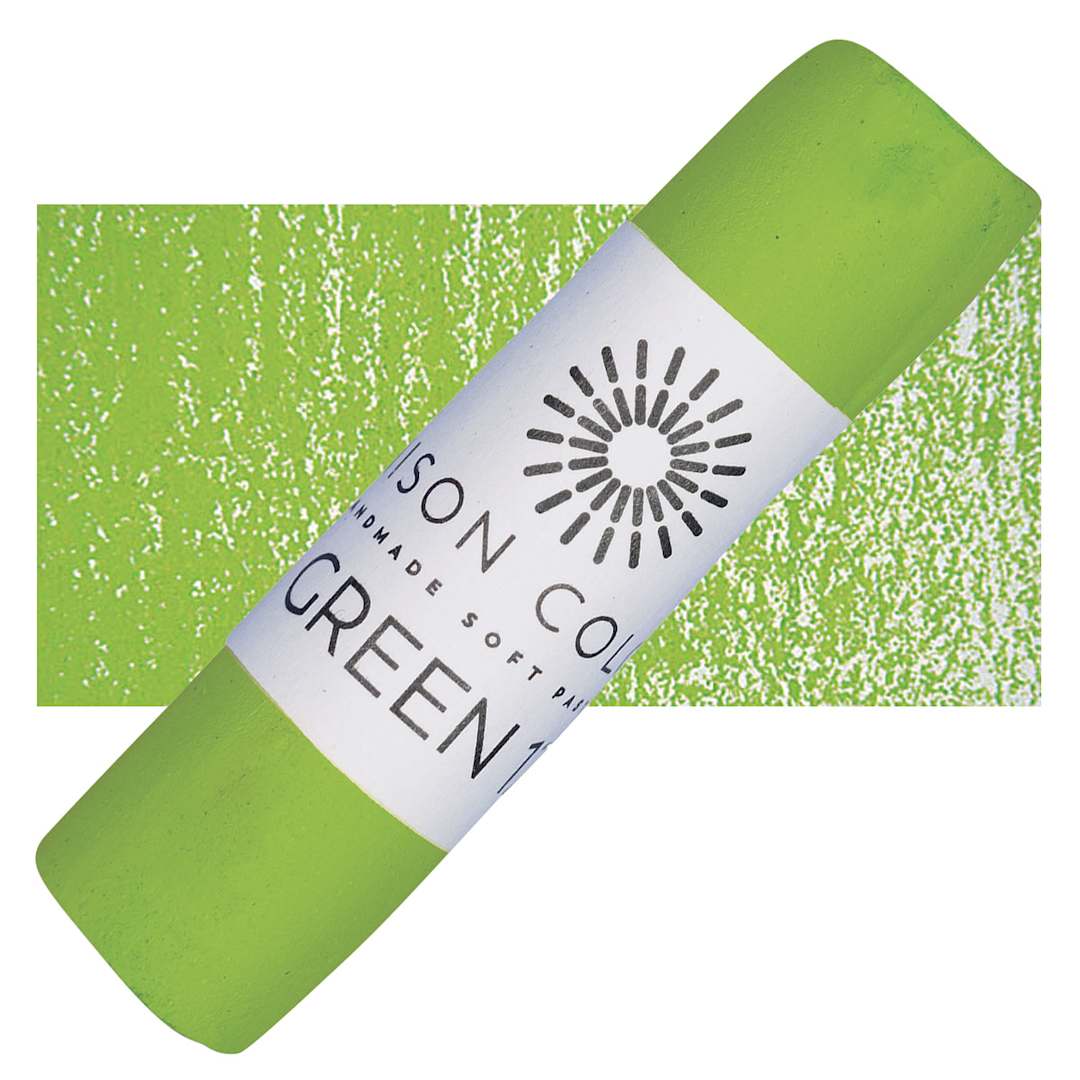 Open in modal - Unison Handmade Pastel - Green 11 pastel and swatch