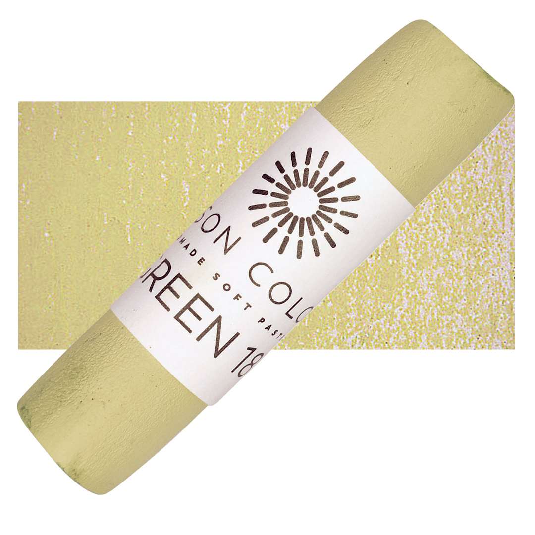 Open in modal - Unison Handmade Pastel - Green 18 pastel and swatch