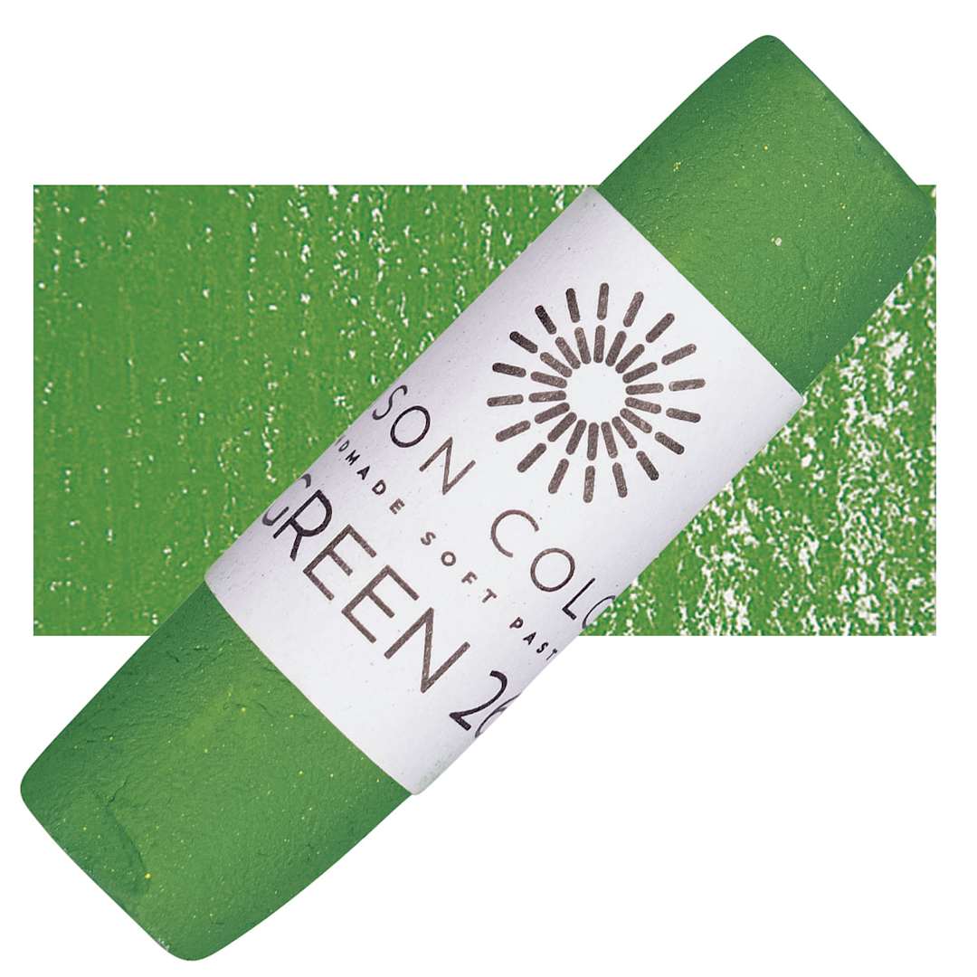 Open in modal - Unison Handmade Pastel - Green 26 pastel and swatch