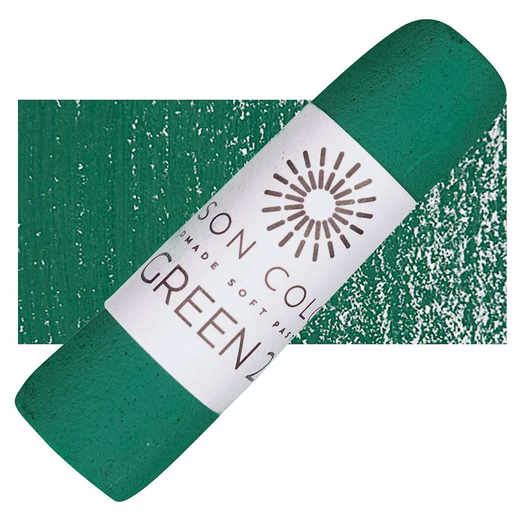 Open in modal - Unison Handmade Pastel - Green 2 pastel and swatch