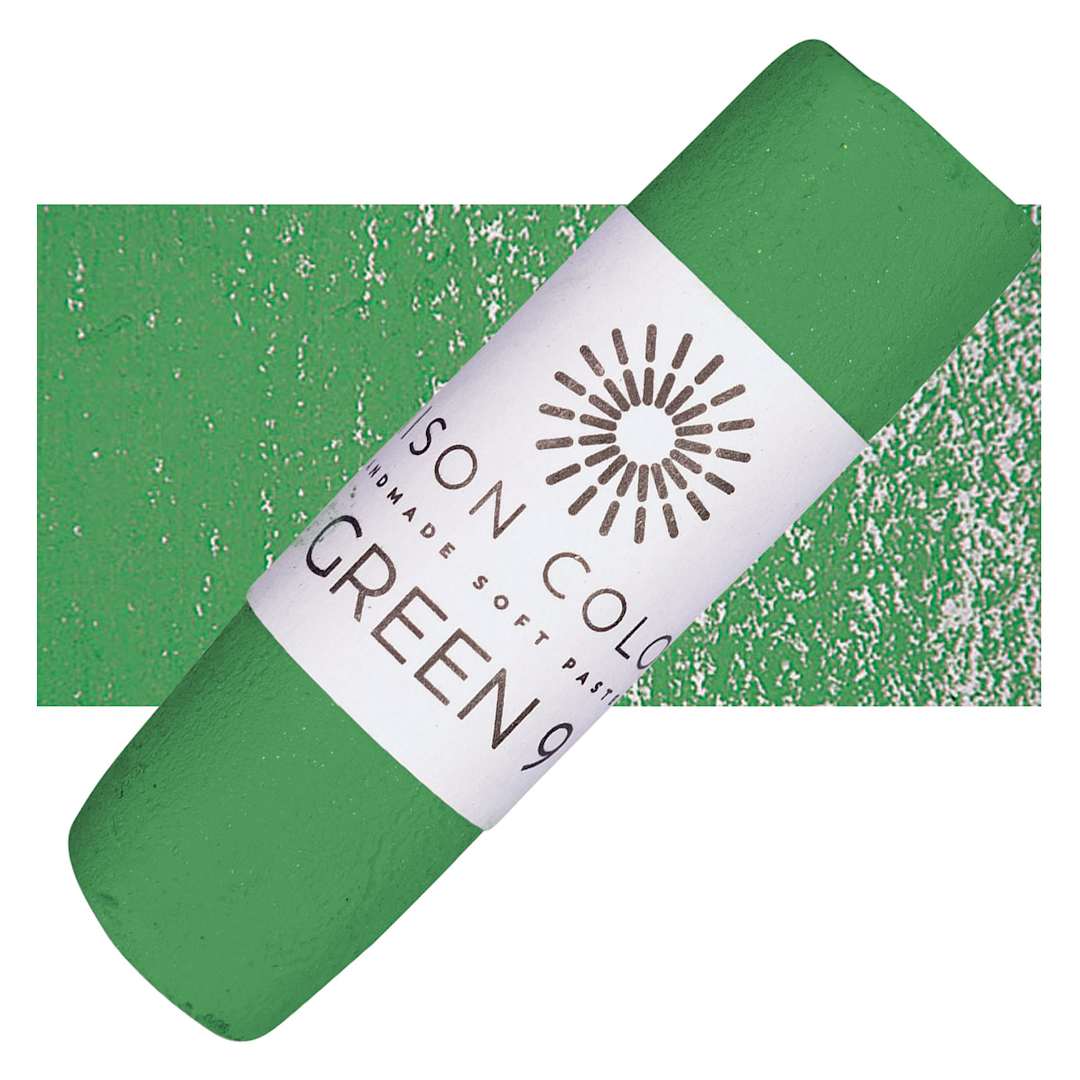 Open in modal - Unison Handmade Pastel - Green 9 pastel and swatch