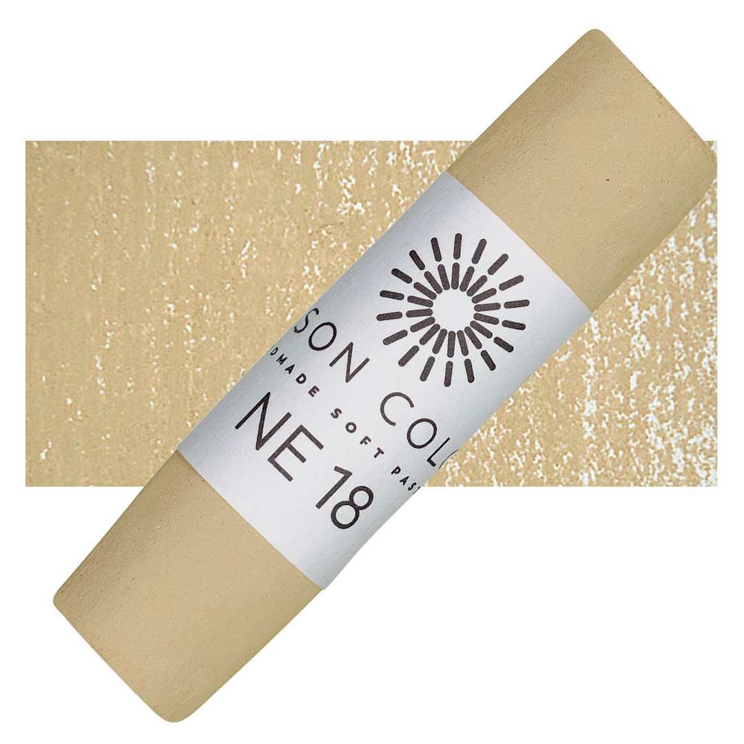 Open in modal - Unison Handmade Pastel - Natural Earth 18 pastel and swatch