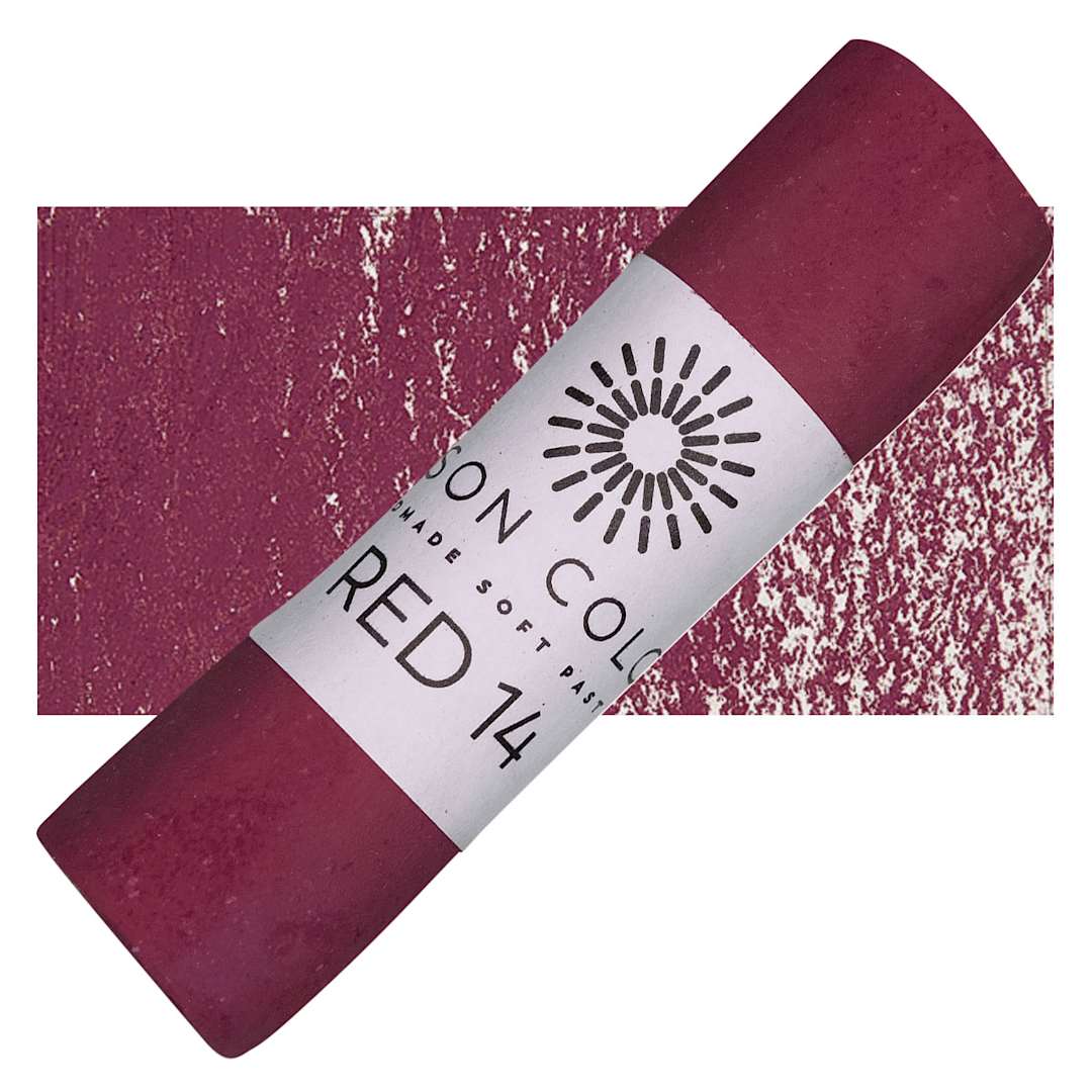 Open in modal - Unison Handmade Pastel - Red 14 pastel and swatch