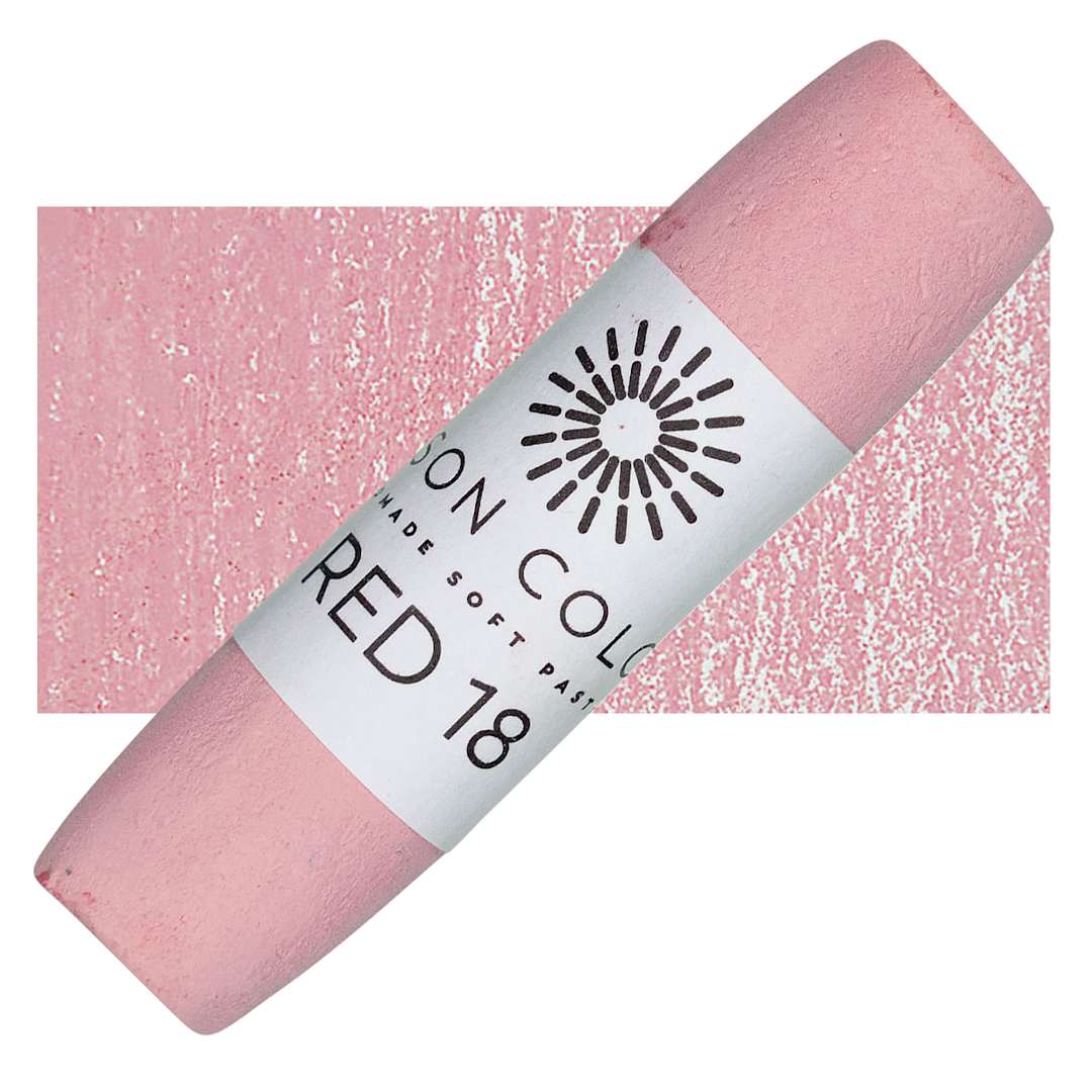 Open in modal - Unison Handmade Pastel - Red 18 pastel and swatch