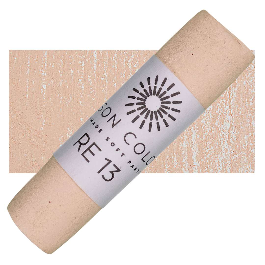 Open in modal - Unison Handmade Pastel - Red Earth 13 pastel and swatch